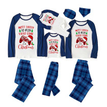 Christmas Matching Family Pajama Cartoon Most Likely To Play Game Blue Christmas Pajamas Set