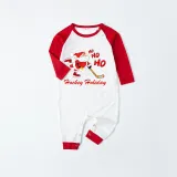 Christmas Matching Family Pajama Santa HO HO HO Ice Hockey Red Christmas Pajamas Set