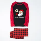 Christmas Matching Family Pajama Santa Football Multicolor Christmas Pajamas Set