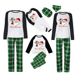 Christmas Matching Family Pajama Santa Football Green Christmas Pajamas Set