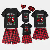 Christmas Matching Family Pajama Cartoon Most Likely To Play Game Black Christmas Pajamas Set