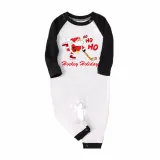 Christmas Matching Family Pajama Santa HO HO HO Ice Hockey Green Christmas Pajamas Set