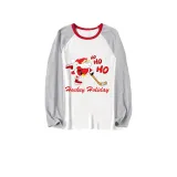 Christmas Matching Family Pajama Santa HO HO HO Ice Hockey Red Christmas Pajamas Set