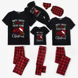 Christmas Matching Family Pajama Cartoon Most Likely To Play Game Black Christmas Pajamas Set