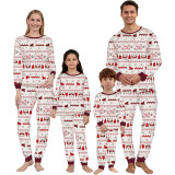 Christmas Family Matching Pajamas Sets Seamless Deer Pattern Pajamas Set