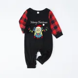 Christmas Matching Family Pajamas Cartoon Christmas Lights Blue Pajamas Set