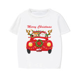 Christmas Matching Family Pajamas Merry Christmas Santa Gift Truck Short Pajamas Set
