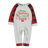 Christmas Matching Family Pajama Merry Christmas Ya Filthy Animal Gray Pajamas Set