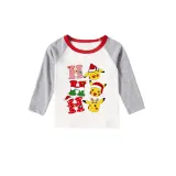 Christmas Matching Family Pajamas Cartoon HO HO HO White Pajamas Set