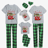 Christmas Matching Family Pajamas Cartoon Magic Let It Snow Short Sleeve Pajamas Set