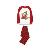 Christmas Matching Family Pajamas Cartoon Puppy Dog Christmas Car White Pajamas Set