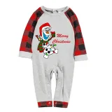 Christmas Matching Family Pajamas Cartoon Snowman Merry Christmas Pajamas Set