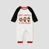 Christmas Matching Family Pajamas Cartoon Merry Christmas Ya Filthy Muggle Gray Pajamas Set
