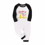 Christmas Matching Family Pajamas Christmas Begins with Christ Devout Christians Blue Pajamas Set