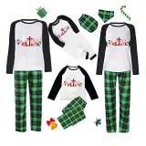 Christmas Matching Family Pajamas Believe Snowman Blue Pajamas Set