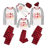 Christmas Matching Family Pajamas Devout Christians Merry Christmas Plaids Pants Pajamas Set