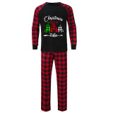 Christmas Matching Family Pajama Christmas Tribe Tree Black Pajamas Set