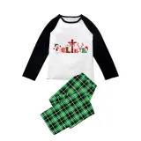 Christmas Matching Family Pajamas Believe Snowman Blue Pajamas Set