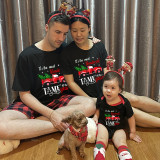 Christmas Matching Family Pajama Wonderful Time Christmas Tree Car Black Pajamas Set