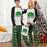 Christmas Matching Family Pajamas Merry Christmas Christians Green Pajamas Set
