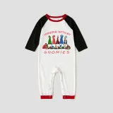 Christmas Matching Family Pajamas Hanging with My Friends Gnomies Gray Pajamas Set