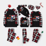 Christmas Matching Family Pajamas Cartoon Mouse 2023 Family Christmas Black White Plaids Pajamas Set