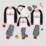 Christmas Matching Family Pajamas Believe Snowman Gray Pajamas Set
