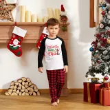 Christmas Matching Family Pajamas Christmas Begins with Christ Plaids Pants Pajamas Set
