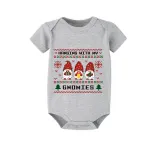 Christmas Matching Family Pajamas Seamless Hanging Gnomies Short Pajamas Set