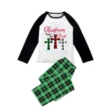Christmas Matching Family Pajamas Christmas Begins with Christ Snowflake Blue Pajamas Set