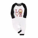 Christmas Matching Family Pajamas Love Jesus Plaids Pants Pajamas Set