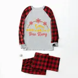 Christmas Matching Family Pajamas Christians Jesus Story Gray Pajamas Set