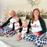 Christmas Matching Family Pajamas Believe Snowman Gray Pajamas Set
