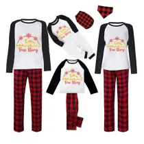 Christmas Matching Family Pajamas Christians Jesus Story Plaids Pants Pajamas Set