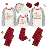 Christmas Matching Family Pajamas Dachshund Through the Snow Points White Pajamas Set