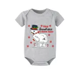 Christmas Matching Family Pajamas How Snowflakes are Really Made White Short Pajamas Set