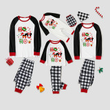 Christmas Matching Family Pajamas Cartoon Mouse HO HO HO Gray Pajamas Set