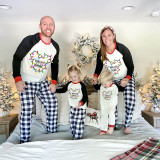 Christmas Matching Family Pajamas Cartoon Mouse Merry and Bright-light Gray Pajamas Set