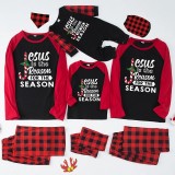 Christmas Matching Family Pajamas Jesus Is The Reason For The Season Red Pajamas Set