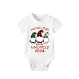 2024 Christmas Matching Family Pajamas Hanging With My Gnomies Short Pajamas Set