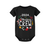 2023 Christmas Matching Family Pajamas Exclusive Design Christmas Crew Wreath Short Pajamas Set