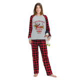 2024 Christmas Matching Family Pajamas Dachshund Through The Snow Gray Pajamas Set