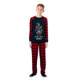 2024 Christmas Matching Family Pajamas Exclusive Design Naughty List Elf Black Pajamas Set