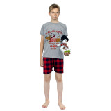 2024 Christmas Matching Family Pajamas Dachshund Through The Snow Short Pajamas Set