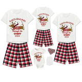 2024 Christmas Matching Family Pajamas Dachshund Through The Snow Short Pajamas Set
