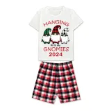2024 Christmas Matching Family Pajamas Hanging With My Gnomies Short Pajamas Set