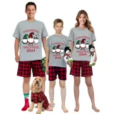 2024 Christmas Matching Family Pajamas Hanging With My Gnomies Short Pajamas Set