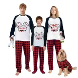 Christmas Matching Family Pajamas Cartoon Mouse Snowflake 2023 White Pajamas Set