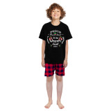 2024 ELF Proud Member OF Naughty List Christmas Matching Family Pajamas Black Pajamas Set