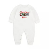 2024 Christmas Matching Family Pajamas Exclusive Design Printed Christmas Crew Red Pajamas Set